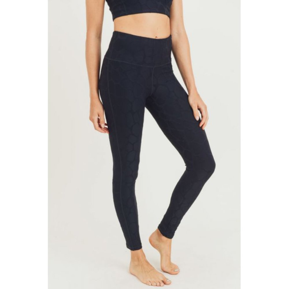 Textured Giraffe Jacquard TACTEL Highwaist Legging